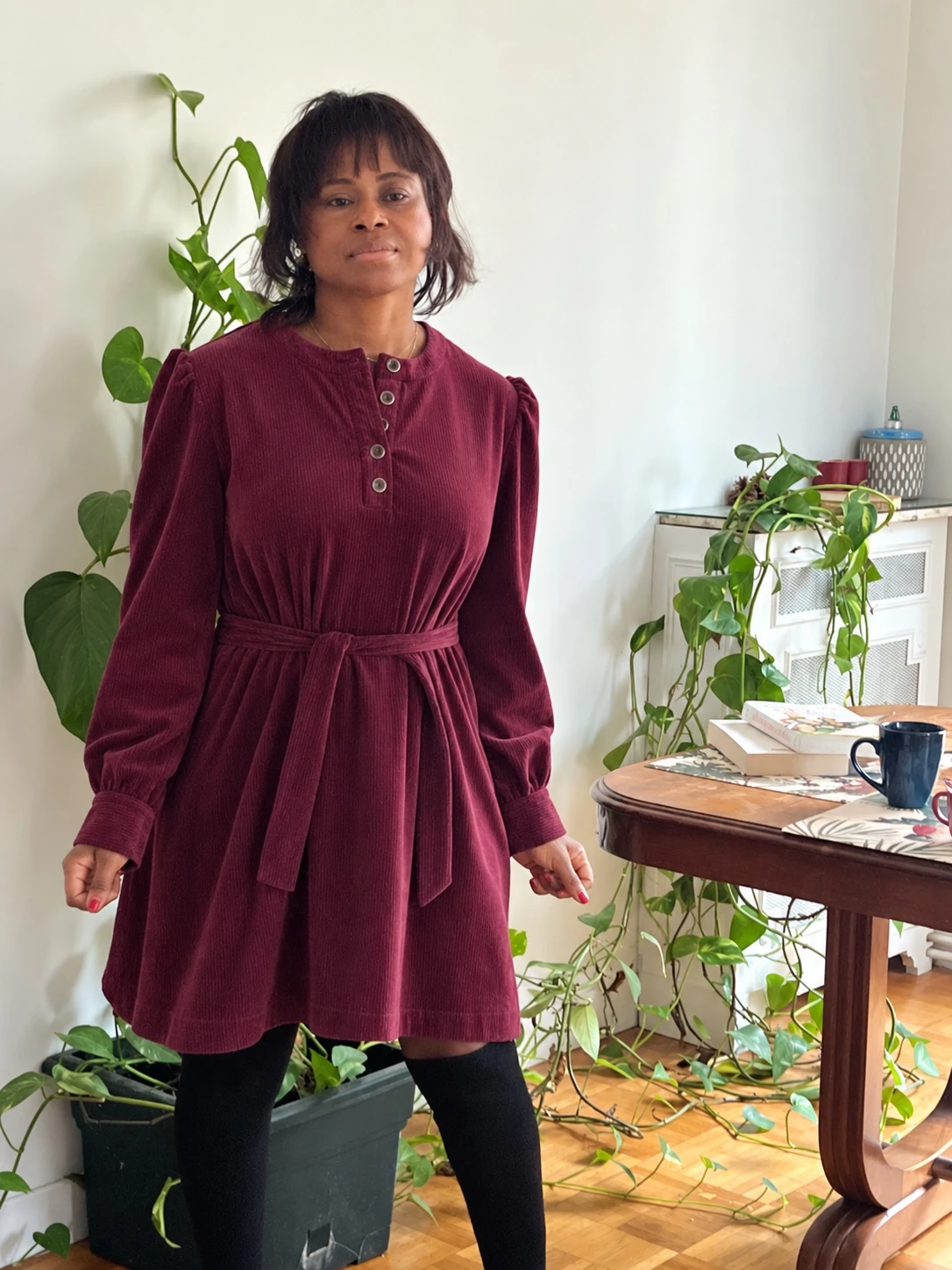 Robe Nina, photo complémentaire du velours