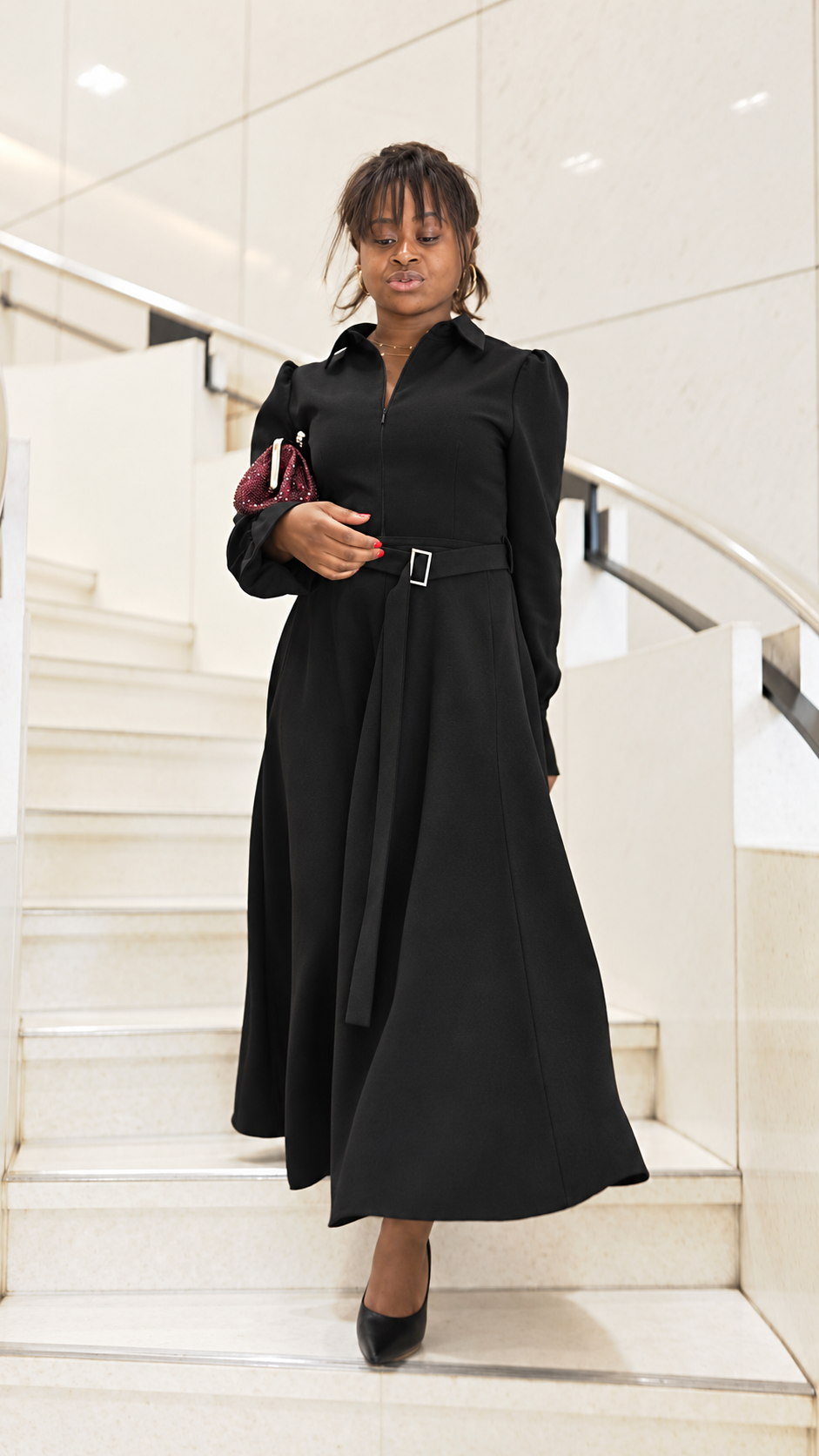 Robe signature noire — vue 4